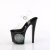 Pleaser ENCHANT-708LT-CIRCLE Plateau Sandaletten Transparent Schwarz EU-36 / US-6