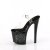 Pleaser ENCHANT-708LT-PINWHE Plateau Sandaletten Transparent Schwarz EU-35 / US-5