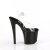 Pleaser ENCHANT-708LT-PINWHE Plateau Sandaletten Transparent Schwarz EU-35 / US-5