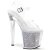 Pleaser ENCHANT-708RSI Plateau Sandaletten Glitter Transparent Silber EU-36 / US-6