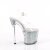 Pleaser ENCHANT-708RSI Plateau Sandaletten Glitter Transparent Silber EU-36 / US-6