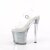 Pleaser ENCHANT-708RSI Plateau Sandaletten Glitter Transparent Silber EU-39 / US-9