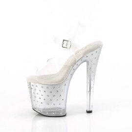 Pleaser ENCHANT-708T-LT Plateau Sandaletten Transparent Bunt EU-35 / US-5