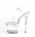 Pleaser ESTEEM-708 Plateau Sandaletten Transparent EU-35 / US-5