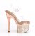 Pleaser ESTEEM-708CHLG Plateau Sandaletten Glitter Rose-Gold EU-39 / US-9