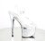 Pleaser ESTEEM-708CHLG Plateau Sandaletten Glitter Silber EU-35 / US-5