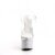 Pleaser ESTEEM-708DM Plateau Sandaletten Strass Transparent Silber EU-35 / US-5