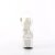 Pleaser ESTEEM-708DM Plateau Sandaletten Strass Chrom Transparent Silber EU-38 / US-8
