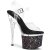 Pleaser ESTEEM-708LG Plateau Sandaletten Glitter Transparent Bunt EU-38 / US-8