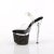 Pleaser ESTEEM-708LG Plateau Sandaletten Glitter Transparent Bunt EU-38 / US-8