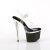 Pleaser ESTEEM-708LG Plateau Sandaletten Glitter Transparent Bunt EU-38 / US-8
