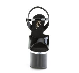 Pleaser ESTEEM-709 Plateau Sandaletten Lack Schwarz...