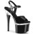 Pleaser ESTEEM-709 Plateau Sandaletten Lack Schwarz Transparent EU-35 / US-5