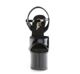 Pleaser ESTEEM-709 Plateau Sandaletten Lack Schwarz EU-40 / US-10