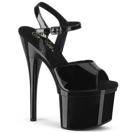 Pleaser ESTEEM-709 Plateau Sandaletten Lack Schwarz EU-37...