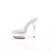 Pleaser EXCITE-601 Plateau Sandaletten Transparent EU-35 / US-5