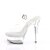 Pleaser EXCITE-608 Plateau Sandaletten Transparent EU-41 / US-11
