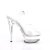 Pleaser EXCITE-608 Plateau Sandaletten Transparent EU-41 / US-11