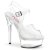 Pleaser EXCITE-608 Plateau Sandaletten Transparent EU-37 / US-7