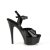 Pleaser EXCITE-609 Plateau Sandaletten Lack Schwarz EU-36 / US-6