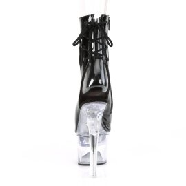 Pleaser FLASHDANCE-1018-7 Plateau Stiefeletten Lack Schwarz Bunt EU-35 / US-5