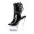 Pleaser FLASHDANCE-1018-7 Plateau Stiefeletten Lack Schwarz Bunt EU-35 / US-5