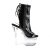 Pleaser FLASHDANCE-1018-7 Plateau Stiefeletten Lack Schwarz Bunt EU-35 / US-5