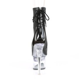 Pleaser FLASHDANCE-1018-7 Plateau Stiefeletten Kunstleder Schwarz EU-35 / US-5