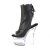 Pleaser FLASHDANCE-1018-7 Plateau Stiefeletten Kunstleder Schwarz EU-35 / US-5
