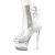 Pleaser FLASHDANCE-1018C-7 Plateau Stiefeletten Transparent EU-35 / US-5