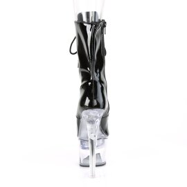 Pleaser FLASHDANCE-1020-7 Plateau Stiefeletten Lack Schwarz Bunt EU-35 / US-5