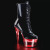 Pleaser FLASHDANCE-1020-7 Plateau Stiefeletten Lack Schwarz Bunt EU-35 / US-5