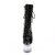 Pleaser FLASHDANCE-1020-7 Plateau Stiefeletten Lack Schwarz Bunt EU-35 / US-5