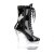 Pleaser FLASHDANCE-1020-7 Plateau Stiefeletten Lack Schwarz Bunt EU-35 / US-5