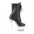 Pleaser FLASHDANCE-1020-7 Plateau Stiefeletten Kunstleder Schwarz Bunt EU-36 / US-6