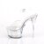 Pleaser FLASHDANCE-608CH Plateau Sandaletten Transparent Bunt EU-39 / US-9