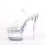 Pleaser FLASHDANCE-708 Plateau Sandaletten Transparent Bunt EU-37 / US-7