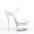 Pleaser FLASHDANCE-708 Plateau Sandaletten Transparent Bunt EU-37 / US-7