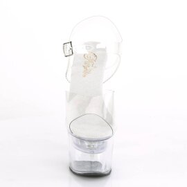 Pleaser FLASHDANCE-708 Plateau Sandaletten Transparent...