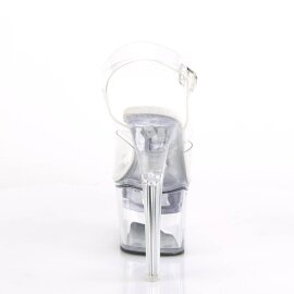 Pleaser FLASHDANCE-708 Plateau Sandaletten Transparent Bunt EU-39 / US-9