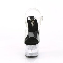 Pleaser FLASHDANCE-708 Plateau Sandaletten Transparent...