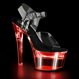 Pleaser FLASHDANCE-708 Plateau Sandaletten Transparent...
