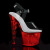 Pleaser FLASHDANCE-708SCH Plateau Sandaletten Transparent Bunt EU-40 / US-10