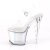 Pleaser FLASHDANCE-708SCH Plateau Sandaletten Transparent Bunt EU-40 / US-10