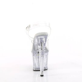 Pleaser FLASHDANCE-708SPEC Plateau Sandaletten Transparent Bunt EU-37 / US-7
