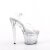 Pleaser FLASHDANCE-708SPEC Plateau Sandaletten Transparent Bunt EU-37 / US-7
