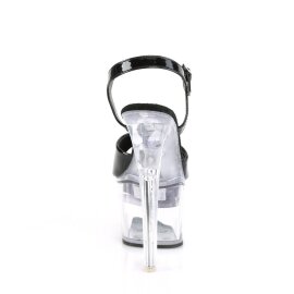 Pleaser FLASHDANCE-709 Plateau Sandaletten Transparent Bunt EU-37 / US-7