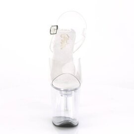 Pleaser FLASHDANCE-808 Plateau Sandaletten Transparent Bunt EU-37 / US-7