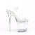 Pleaser FLASHDANCE-808 Plateau Sandaletten Transparent Bunt EU-37 / US-7