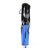 Pleaser FLAMINGO-1020 Plateau Stiefeletten Lack Chrom Schwarz Blau EU-35 / US-5